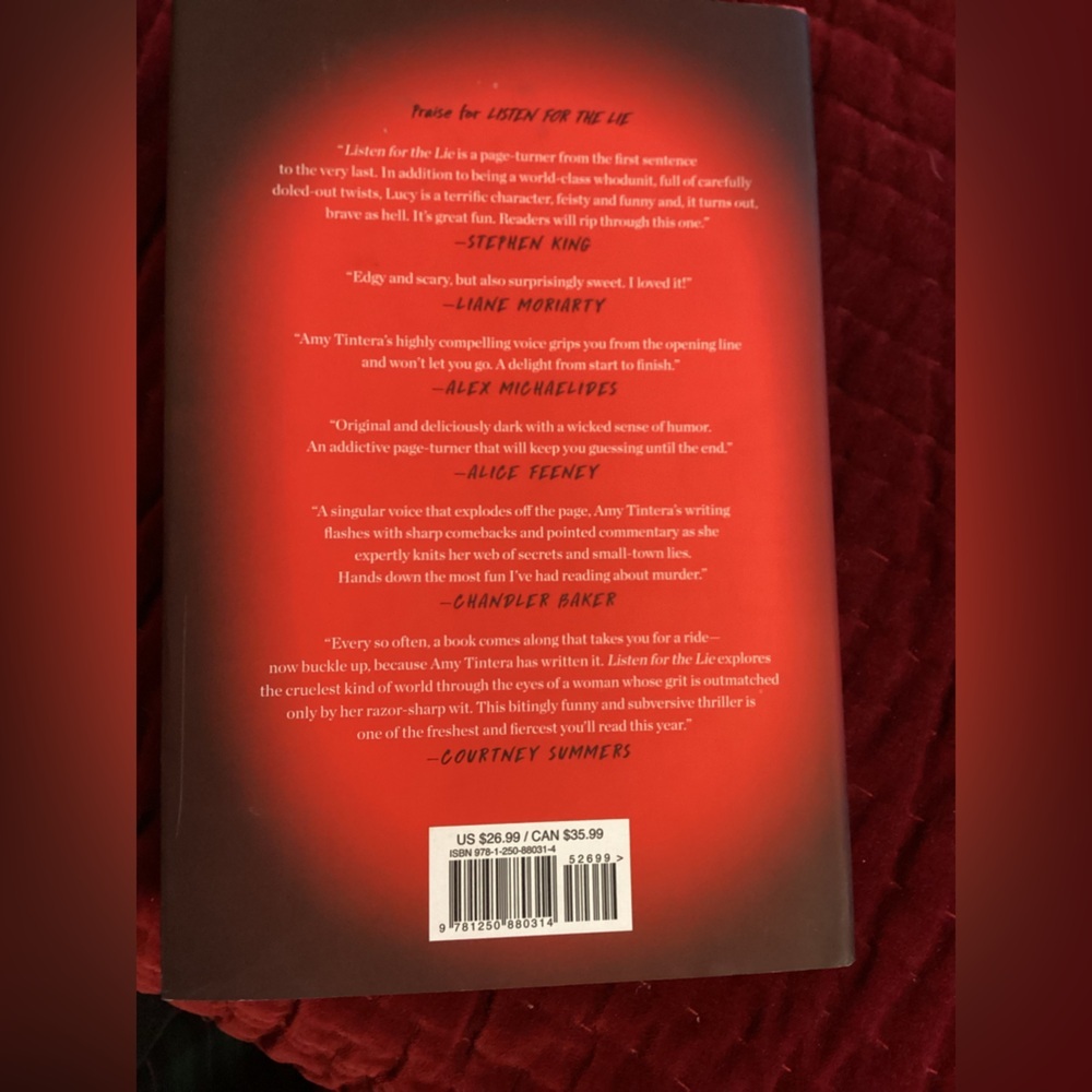 Listen for the Lie Hardcover Book - Picture 3 of 3